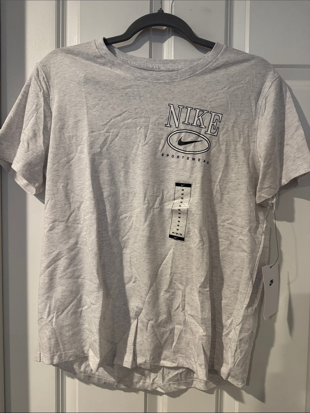 Nike Women’s Heather Gray Logo Short Sleeve Tee
